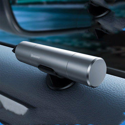 Martelo de Emergência 2 em 1 para Carro — Rompe-vidros e Cortador de Cinto de Segurança, Salva-vidas